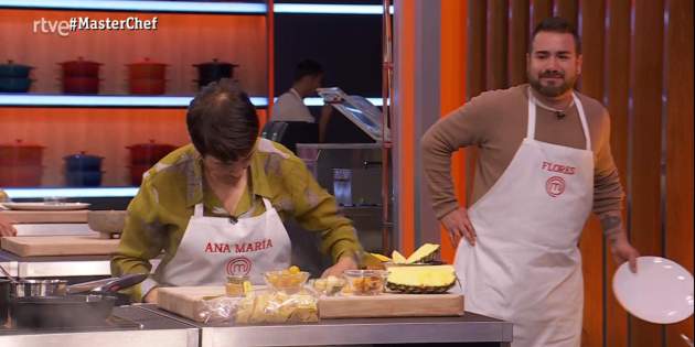 Flores concursant MasterChef 13 dolor esquena  RTVE