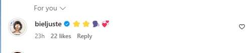 comentario biel juste Instagram comentario biel juste Instagram