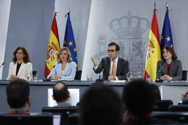 Mónica García, Pilar Alegría, Carlos Cuerpo i Diana Morant EFE Mónica García, Pilar Alegría, Carlos Cuerpo i Diana Morant EFE