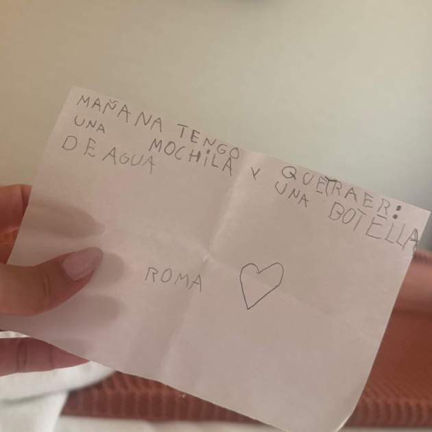 La nota de Roma a Laura Escanes Instagram La nota de Roma a Laura Escanes Instagram