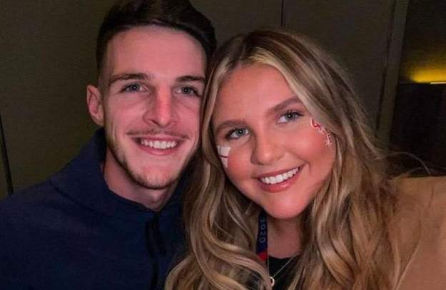 Declan Rice i la seva dona Lauren Fryer Declan Rice i la seva dona Lauren Fryer