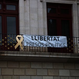 pancarta presos polítics ciutadans Reus - ACN pancarta presos polítics ciutadans Reus - ACN