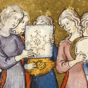 Test 19. Els jueus a Catalunya. Representació de l'Hagadą Daurada (1320). Font CCCB Test 19. Els jueus a Catalunya. Representació de l'Hagadą Daurada (1320). Font CCCB