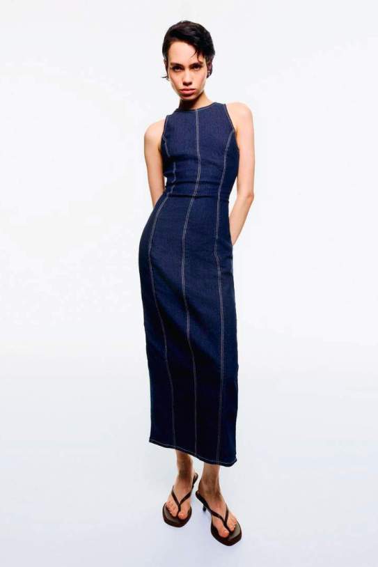 Vestido denim largo1 Vestido denim largo1