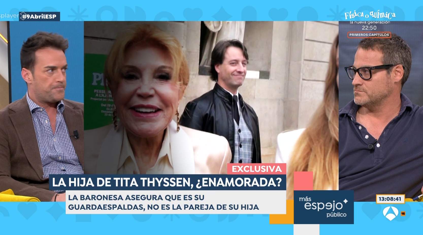 El paparazzi mira al guardaespaldas novio de la niña Thyssen, Antena 3
