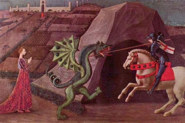 Sant Jordi i el drac, un quadre del pintor italià Paolo Uccello Sant Jordi i el drac, un quadre del pintor italià Paolo Uccello