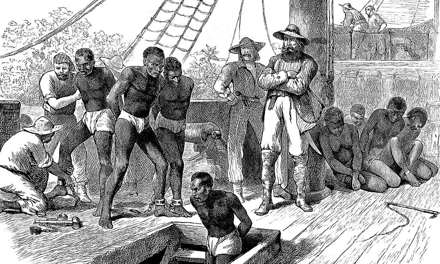 Esclavos capturados por duro en Cuba en 1835, grabado de Joseph Swainf, que recoge la obra de Santacana Esclavos capturados por duro en Cuba en 1835, grabado de Joseph Swainf, que recoge la obra de Santacana