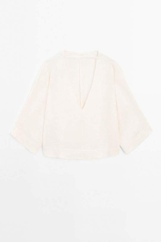 Camisa escote pico espalda Studio1 Camisa escote pico espalda Studio1