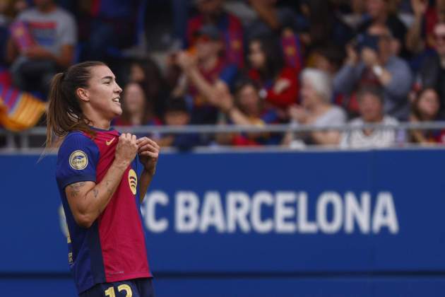 Patri Guijarro celebra un gol amb el Barça femení / Foto: EFE Patri Guijarro celebra un gol amb el Barça femení / Foto: EFE