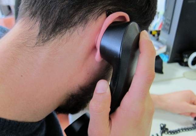 Telefono fijo llamada. EP