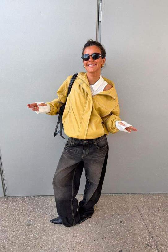 Caçadora efecte pell oversize1 Caçadora efecte pell oversize1