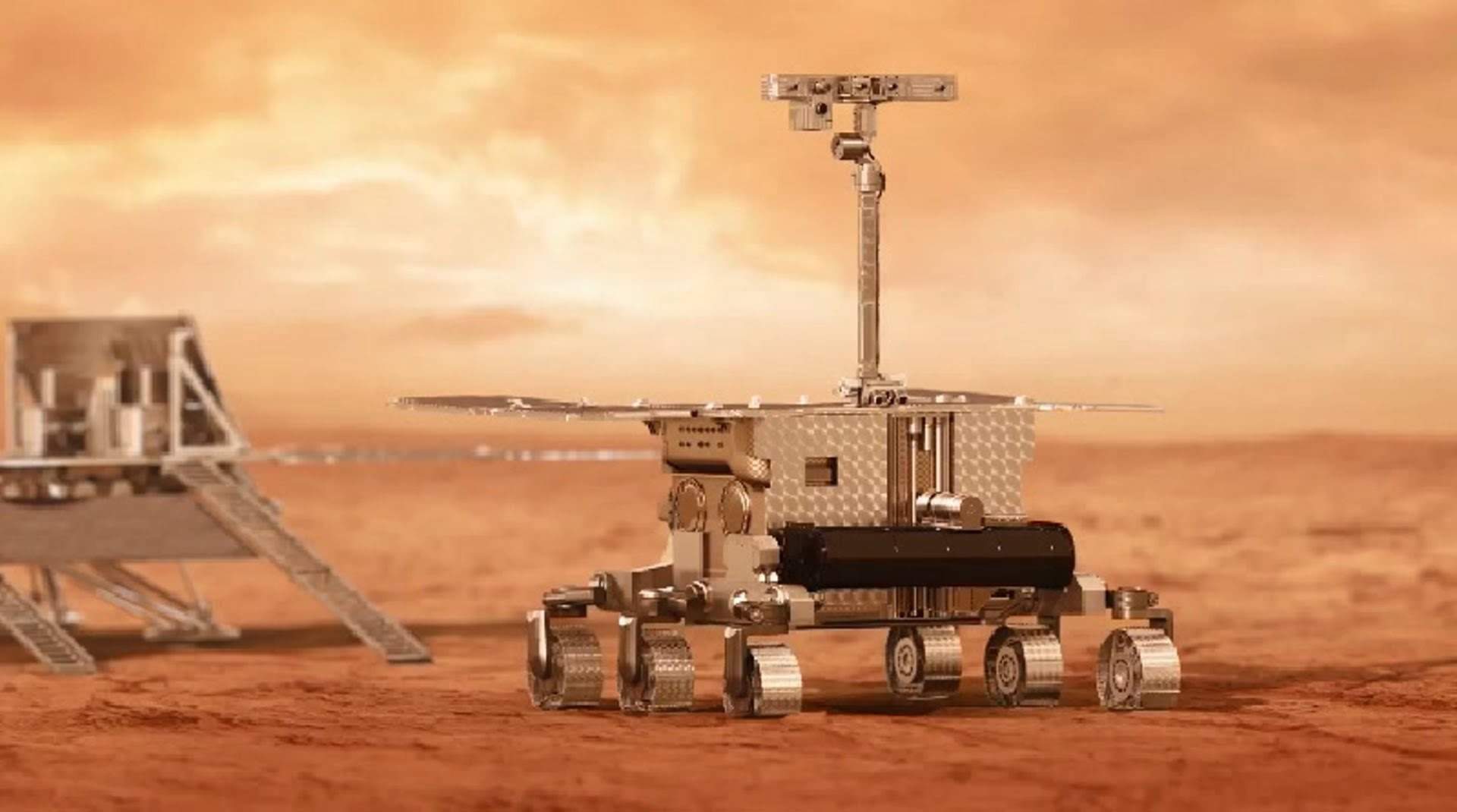 Així aterrarà a Mart el rover europeu Rosalind Franklin per buscar vida al planeta vermell