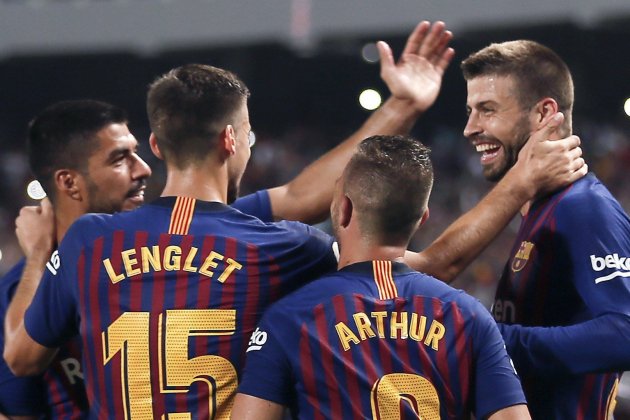 Barça pinya Sevilla Supercopa Espanya EFE