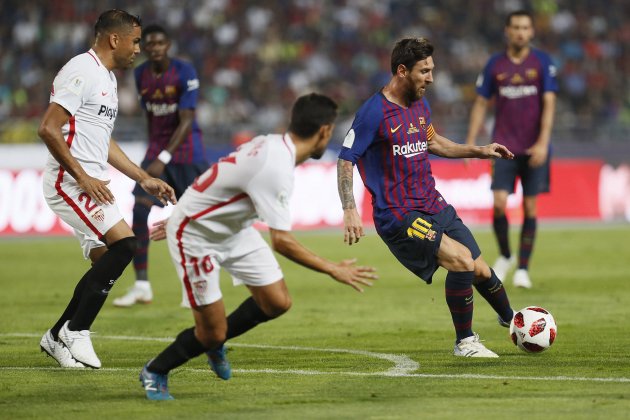 Messi Barça Sevilla Supercopa Espanya EFE