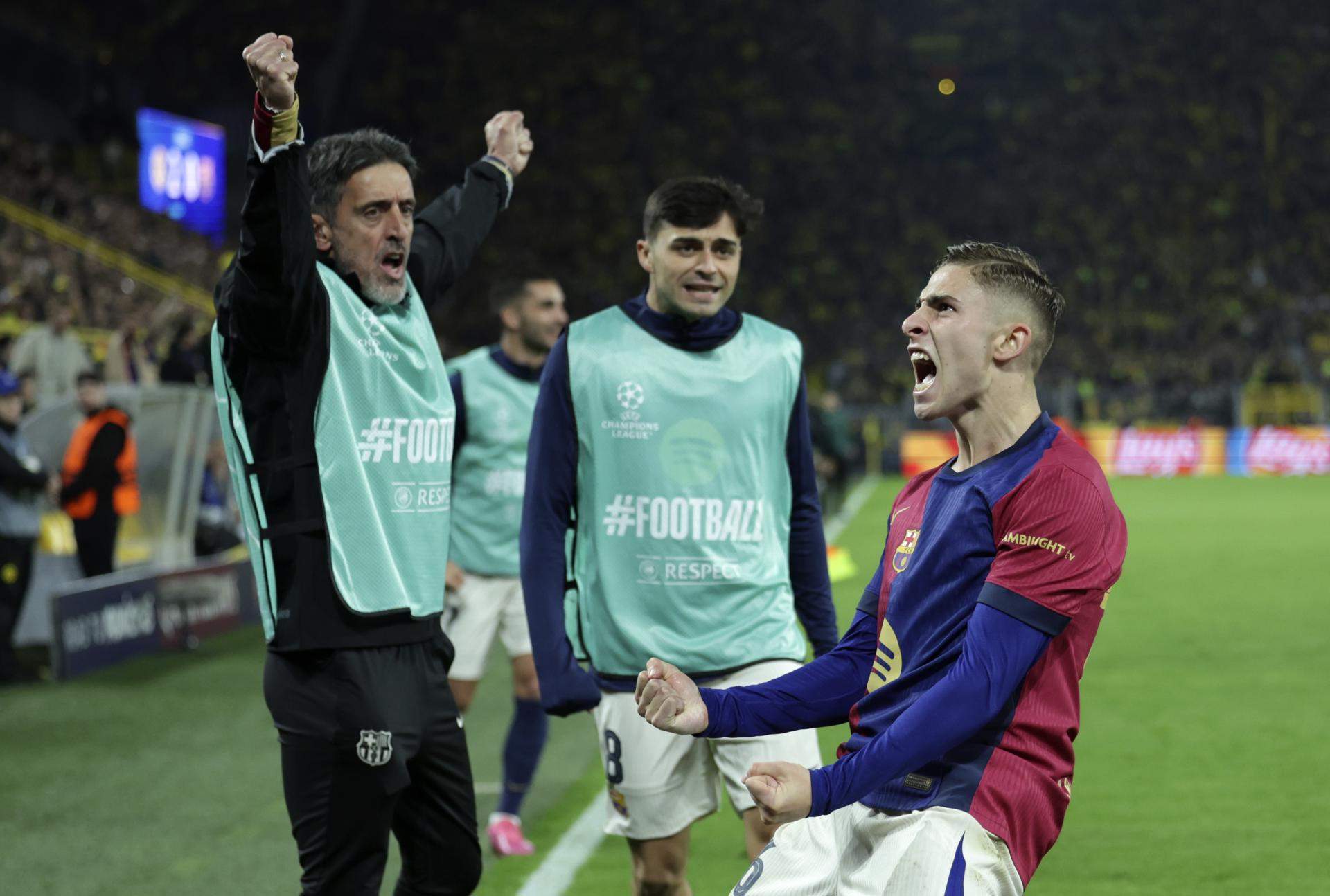 Un Barça desdibuixat pateix contra el Dortmund (3-1) per assolir el bitllet per a les semis de la Champions