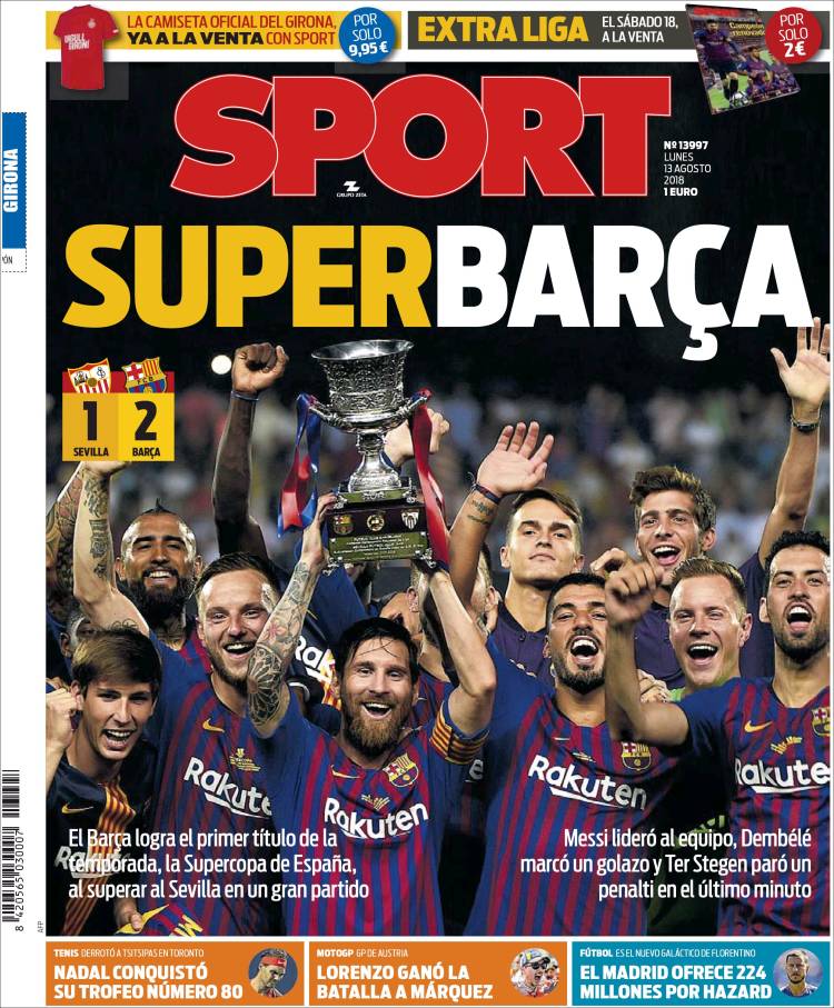 Sport Portada 13 08 2018