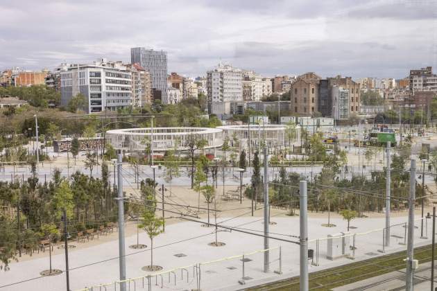 Obres urbanització plaça Glories inauguració 26 abril / Foto: Carlos Baglietto Obres urbanització plaça Glories inauguració 26 abril / Foto: Carlos Baglietto