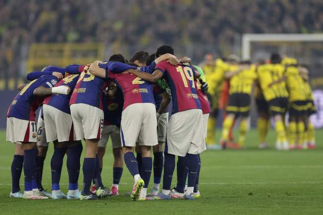 El Barça, concentrado antes de un partido de Champions League / Foto: EFE El Barça, concentrado antes de un partido de Champions League / Foto: EFE