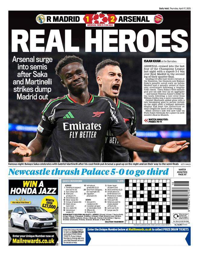 Daily Mail Portada 17 04 2025 Daily Mail Portada 17 04 2025