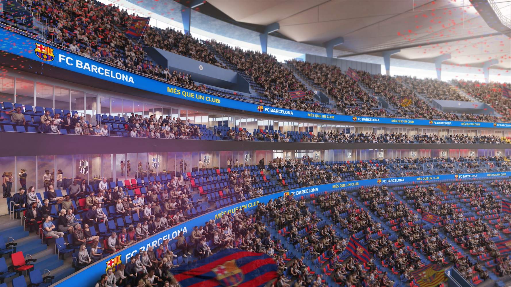 Revelats nous detalls inèdits de la il·luminació de l'Spotify Camp Nou: així lluirà de nit