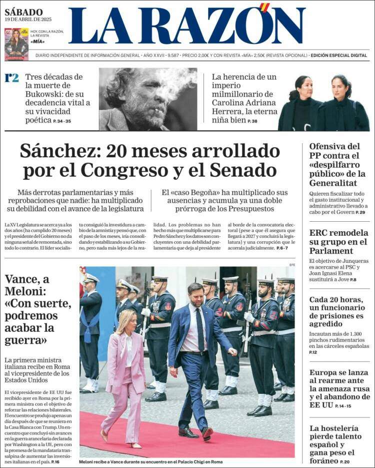 'La Razón' 19 'La Razón' 19