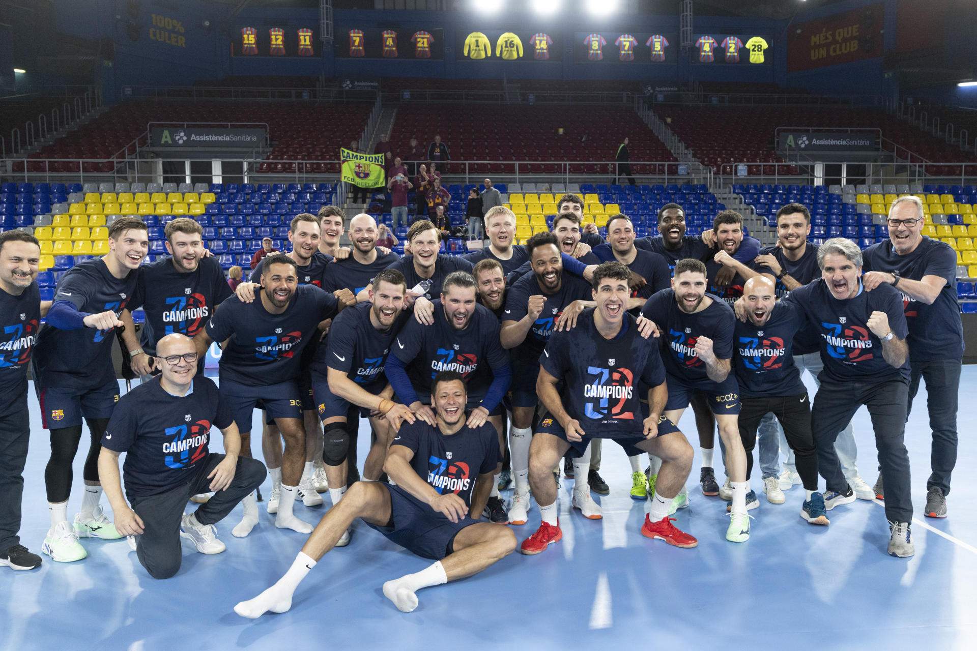 El Barça d'handbol continua imparable i guanya la seva 32a Lliga
