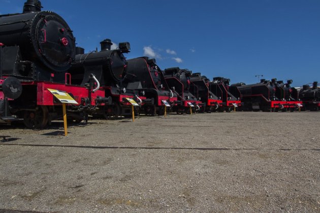 Museo Ferrocarril Vilanova locomotoras círculo