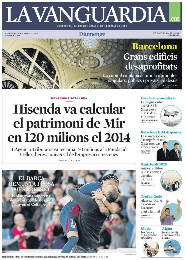 'La Vanguardia' 20 'La Vanguardia' 20