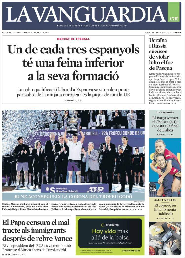 'La Vanguardia' 21 'La Vanguardia' 21