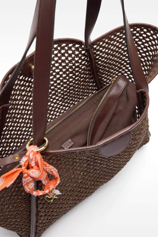 Bolso shopper efecto rafia Bolso shopper efecto rafia