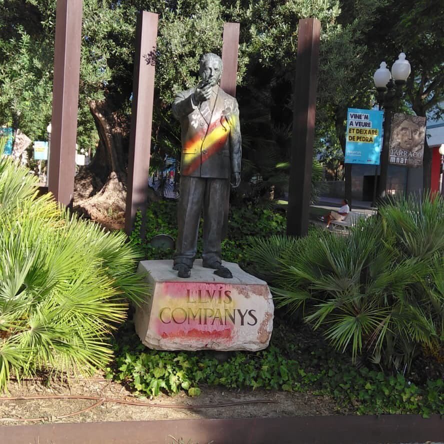 Atac vandàlic al monument a Lluís Companys de Tarragona