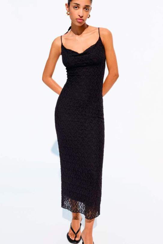 Vestido midi blonda encaje1 Vestido midi blonda encaje1