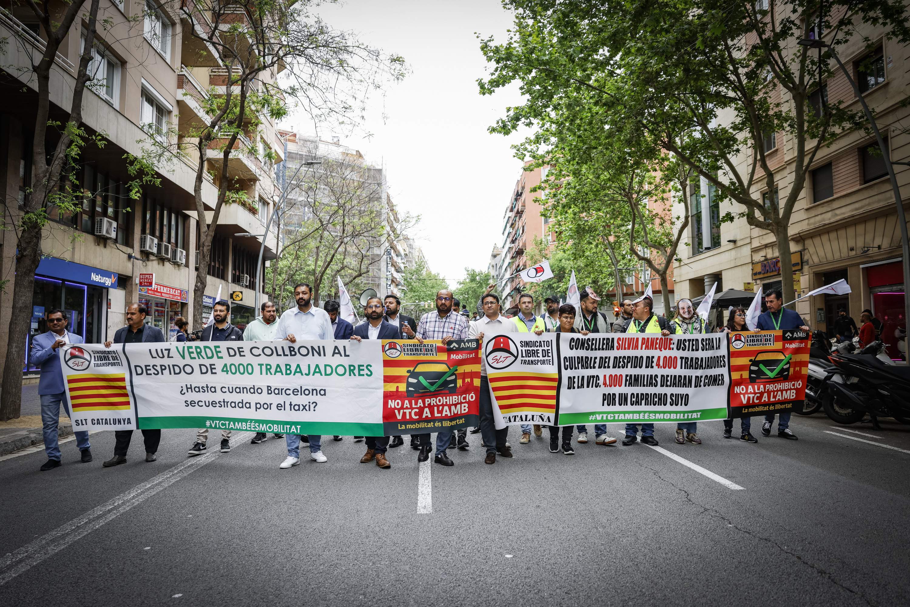 Manifestació VTC / Foto: Carlos Baglietto