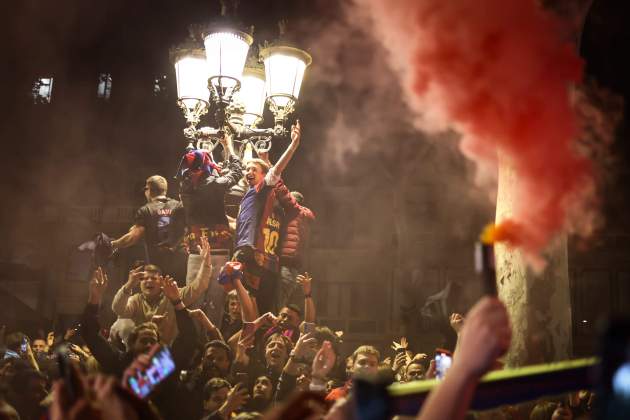 Canaletes celebración Copa del Rey 2025 / Foto: Miquel Muñoz
