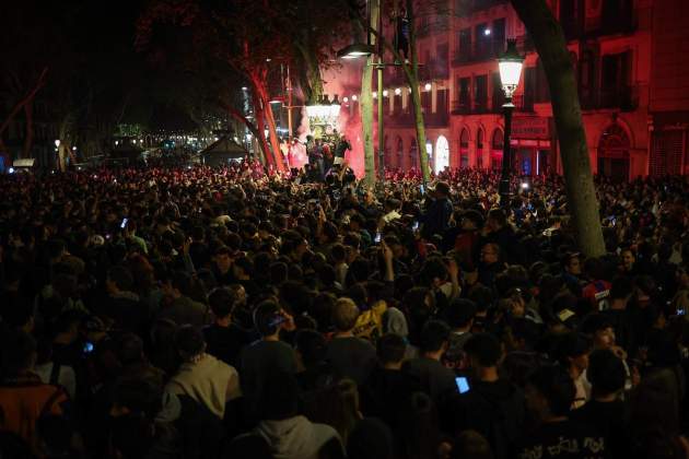 Barça celebración aculara Canaletes Copa del Rey / Foto: Miquel Muñoz Barça celebración aculara Canaletes Copa del Rey / Foto: Miquel Muñoz