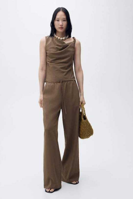 Pantalons de Mànec|Mango Pantalons de Mànec|Mango
