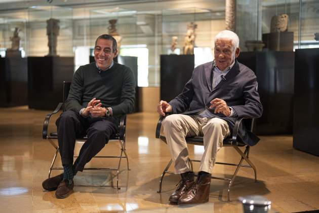 Jordi Clos i Joaquim Clos durant l'entrevista a l'hotel Claris. / Foto: Irene Vilà Capafons Jordi Clos i Joaquim Clos durant l'entrevista a l'hotel Claris. / Foto: Irene Vilà Capafons