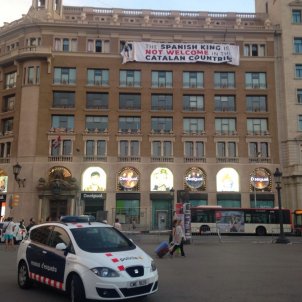 pancarta placa catalunya pau llosa