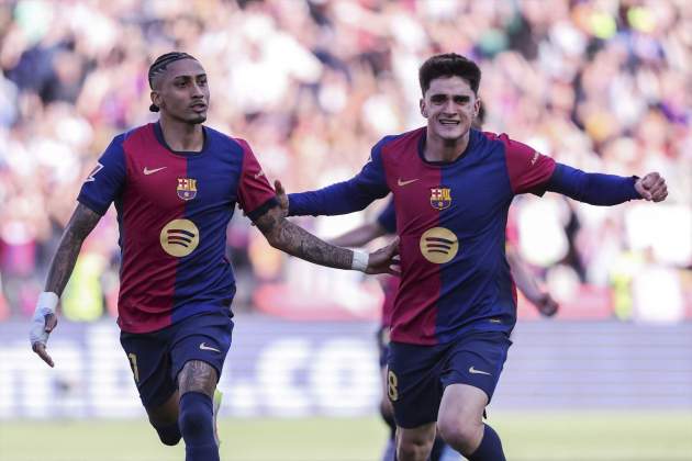 Pau Víctor celebración gol Barça / Foto: Europa Press Pau Víctor celebración gol Barça / Foto: Europa Press