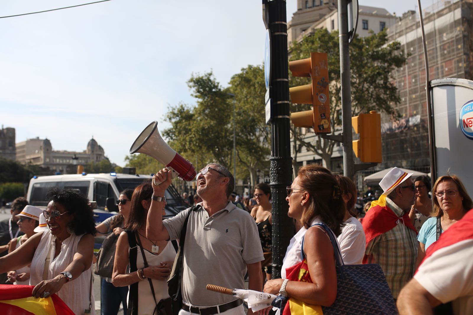 Manifestantes monárquicos protagonizan los incidentes del 17-A