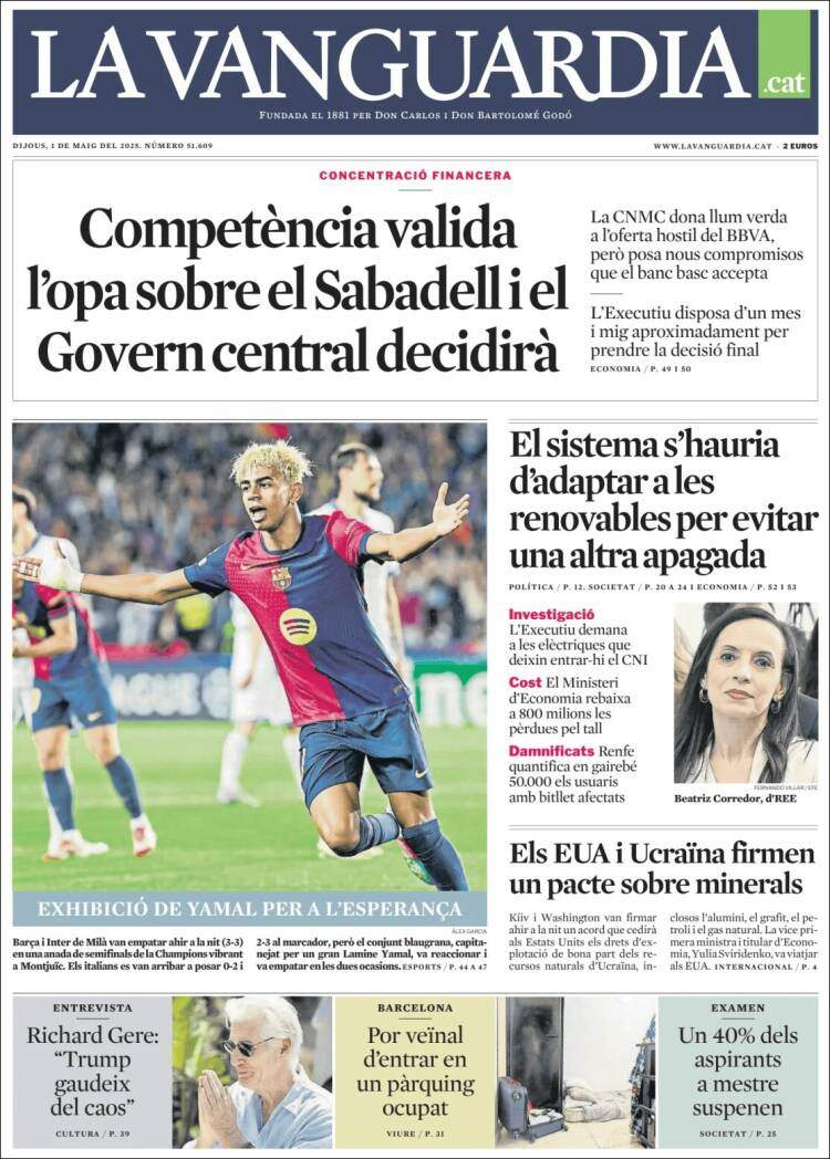 'La Vanguardia' 1 'La Vanguardia' 1