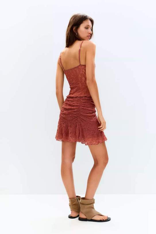 Minifalda encaixi frunzits volants Minifalda encaixi frunzits volants