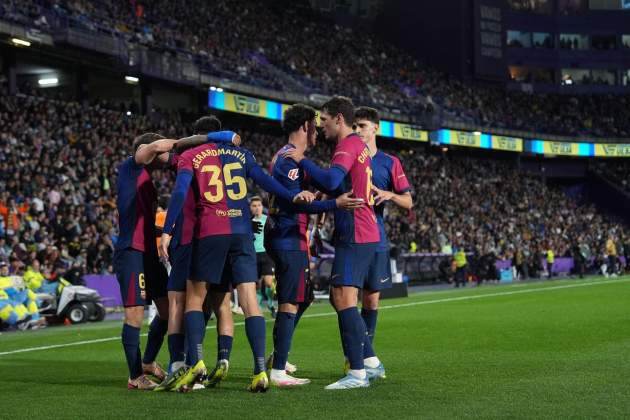 Barça celebración gol / Foto: EFE