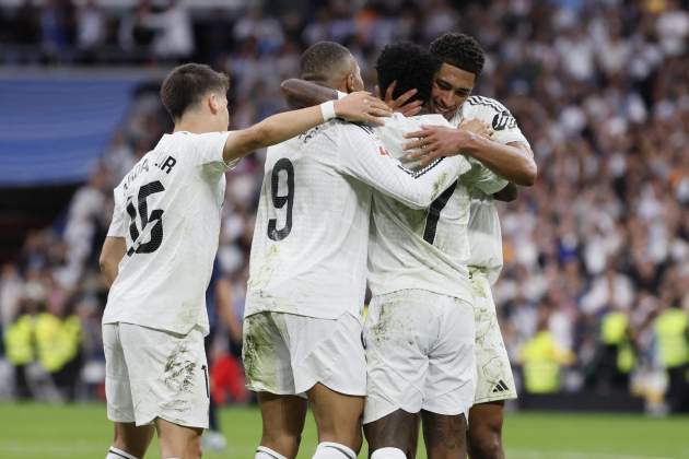 Real Madrid celebración gol / Foto: EFE Real Madrid celebración gol / Foto: EFE