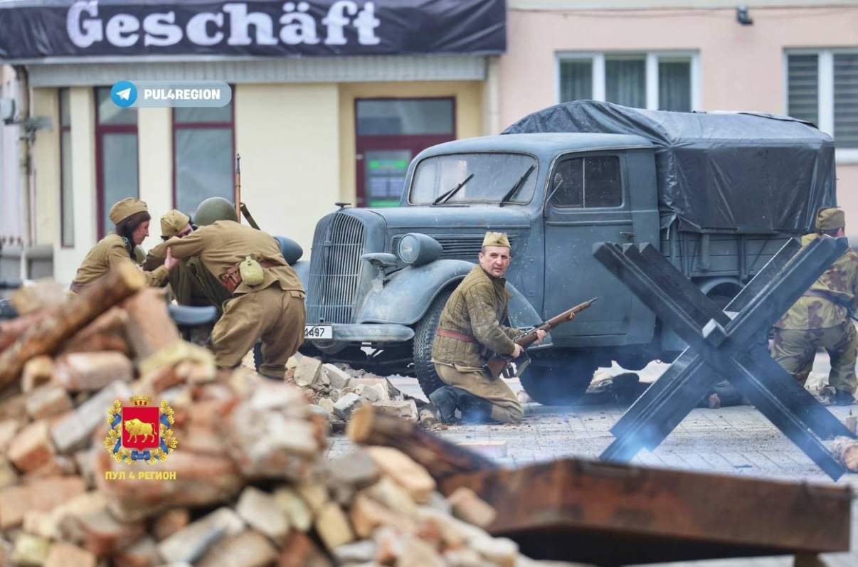 Reconstrucción insólita en Bielorrusia: la victoria final del ejército rojo en la Segunda Guerra Mundial