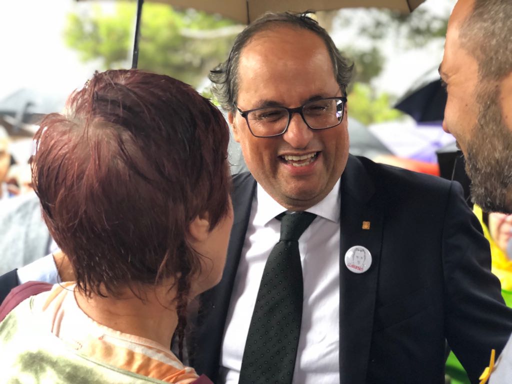 Torra visita a Forn en Lledoners cuando se cumple un año del 17-A