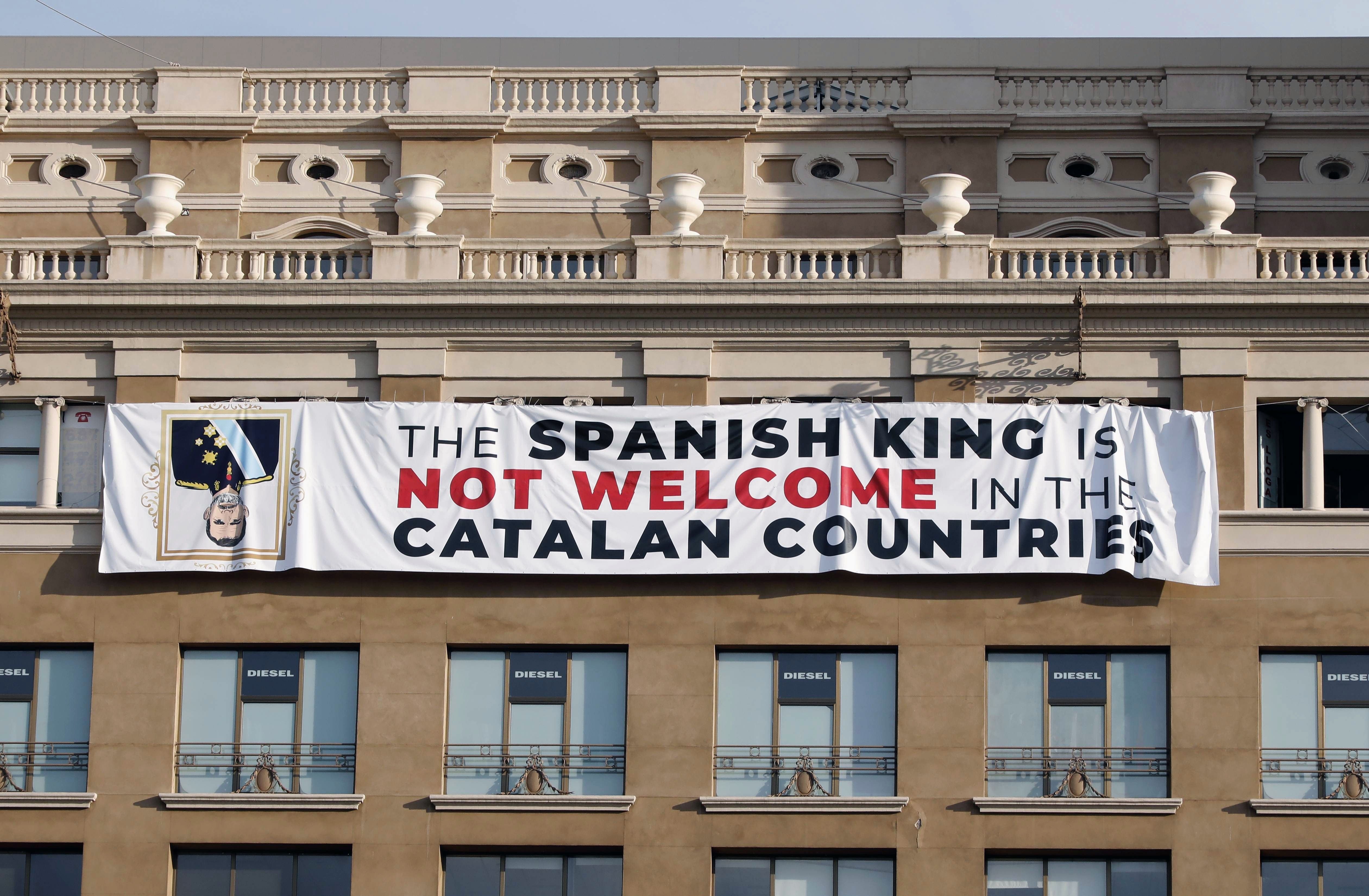 La pancarta contra el Rey encuentra un lugar en los medios internacionales