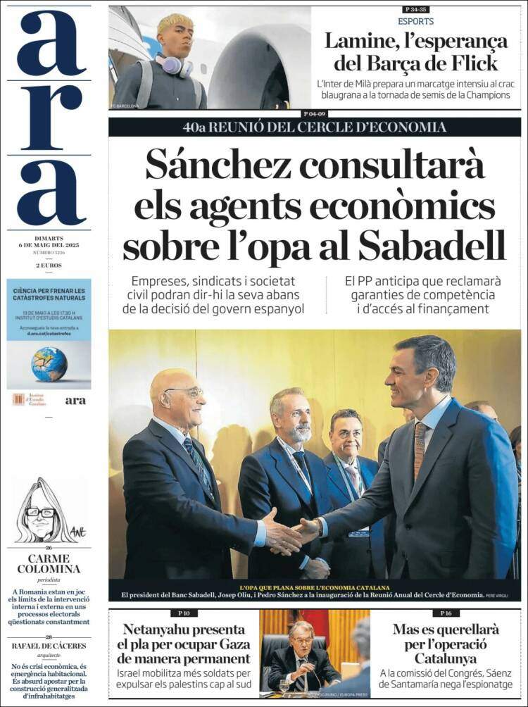 Portada ARA Portada ARA
