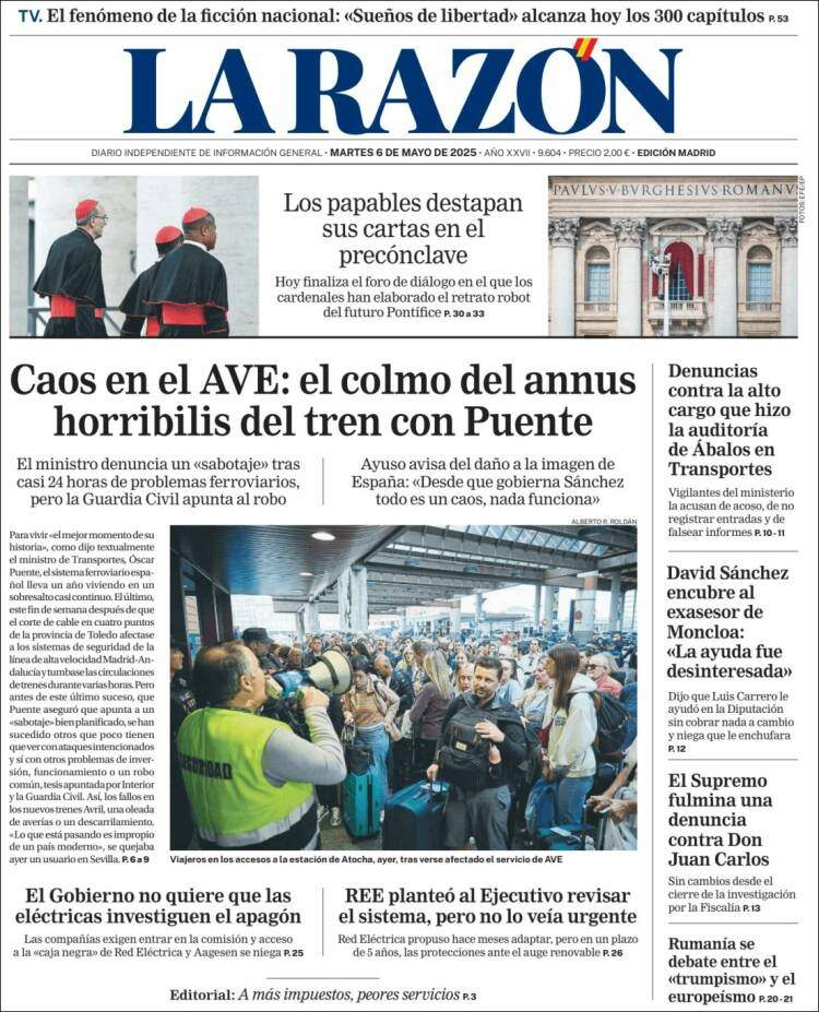 Portada La Razón Portada La Razón