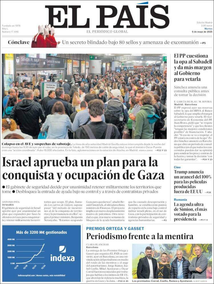 Portada El País Portada El País